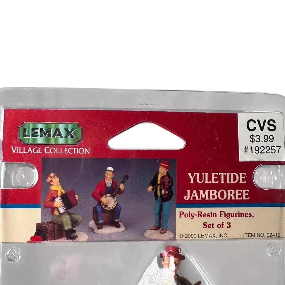 Vintage‎ Lemax Village Collection Yuletide Jamboree Figurine Set 3 #192257